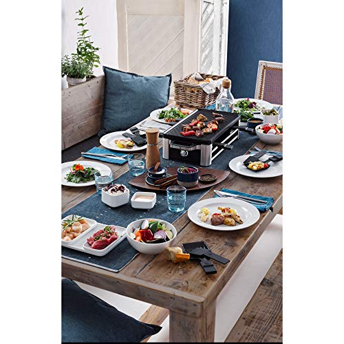 Raclette Grill 1500W – 8 Personas, Acero Inoxidable