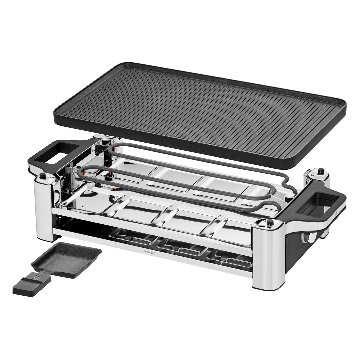 Raclette Grill 1500W – 8 Personas, Acero Inoxidable